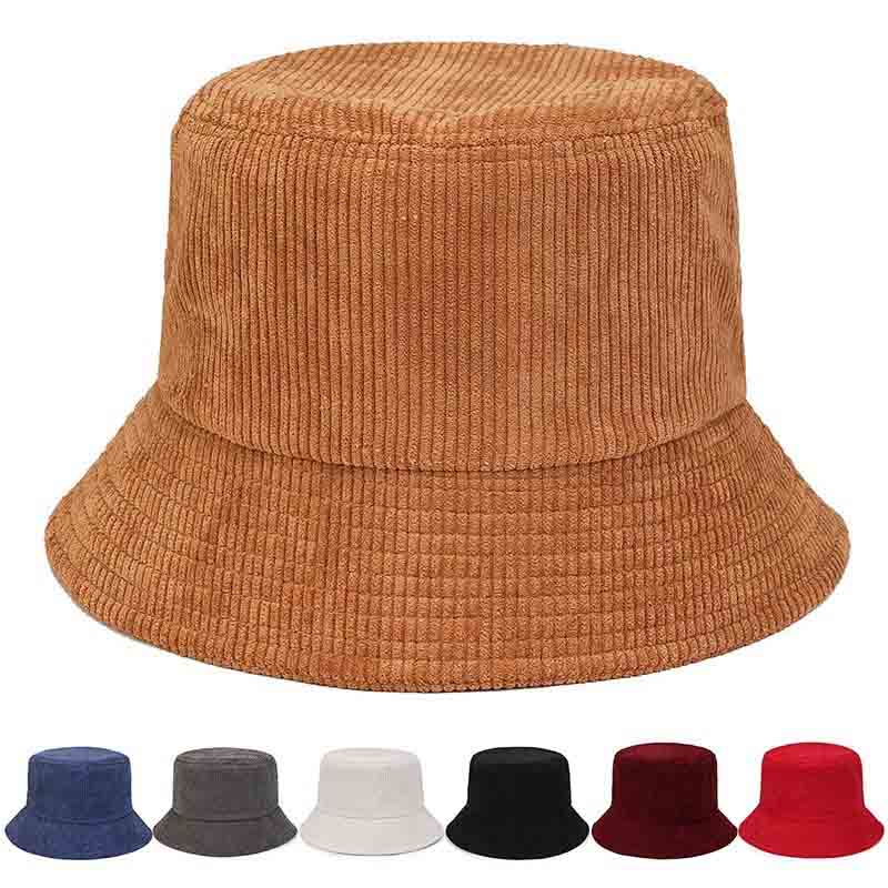 Chapeau de seau en velours
